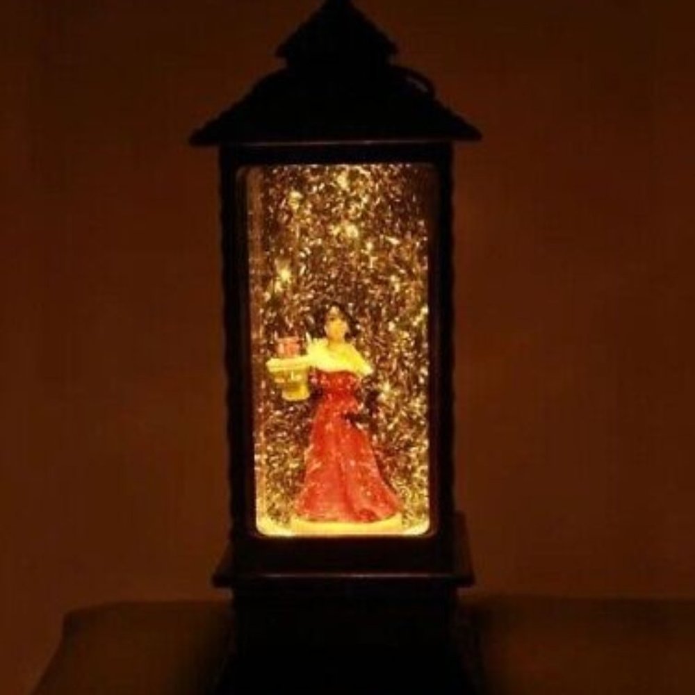 African American Lady Nicholle Kobi "Christmas is Fabulous" Lighted Lantern NIB